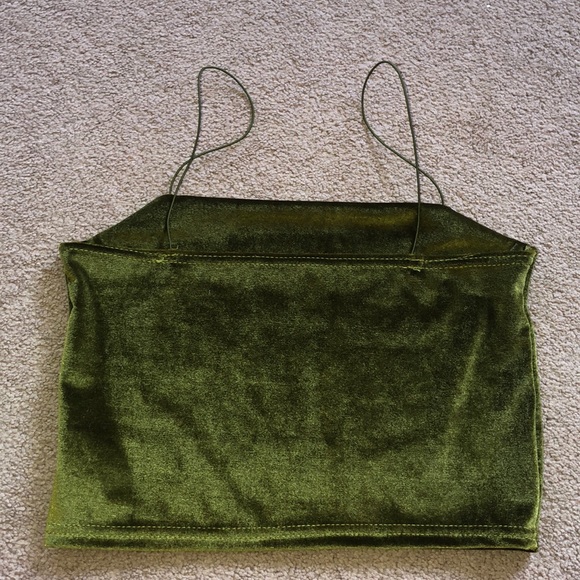 Cropped Green Zaful Tank Top - Picture 2 of 3